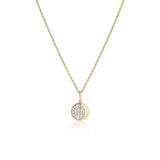 Gibbous Moon Phase Charm [Yellow Gold]