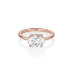 The Hazel Oval Solitaire Engagement Ring [Rose Gold]