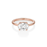 The Hazel Oval Solitaire Engagement Ring [Rose Gold]