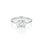 The Hazel Oval Solitaire Engagement Ring [White Gold or Platinum]