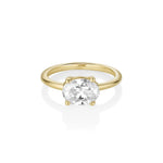 The Hazel Oval Solitaire Engagement Ring [Yellow Gold]