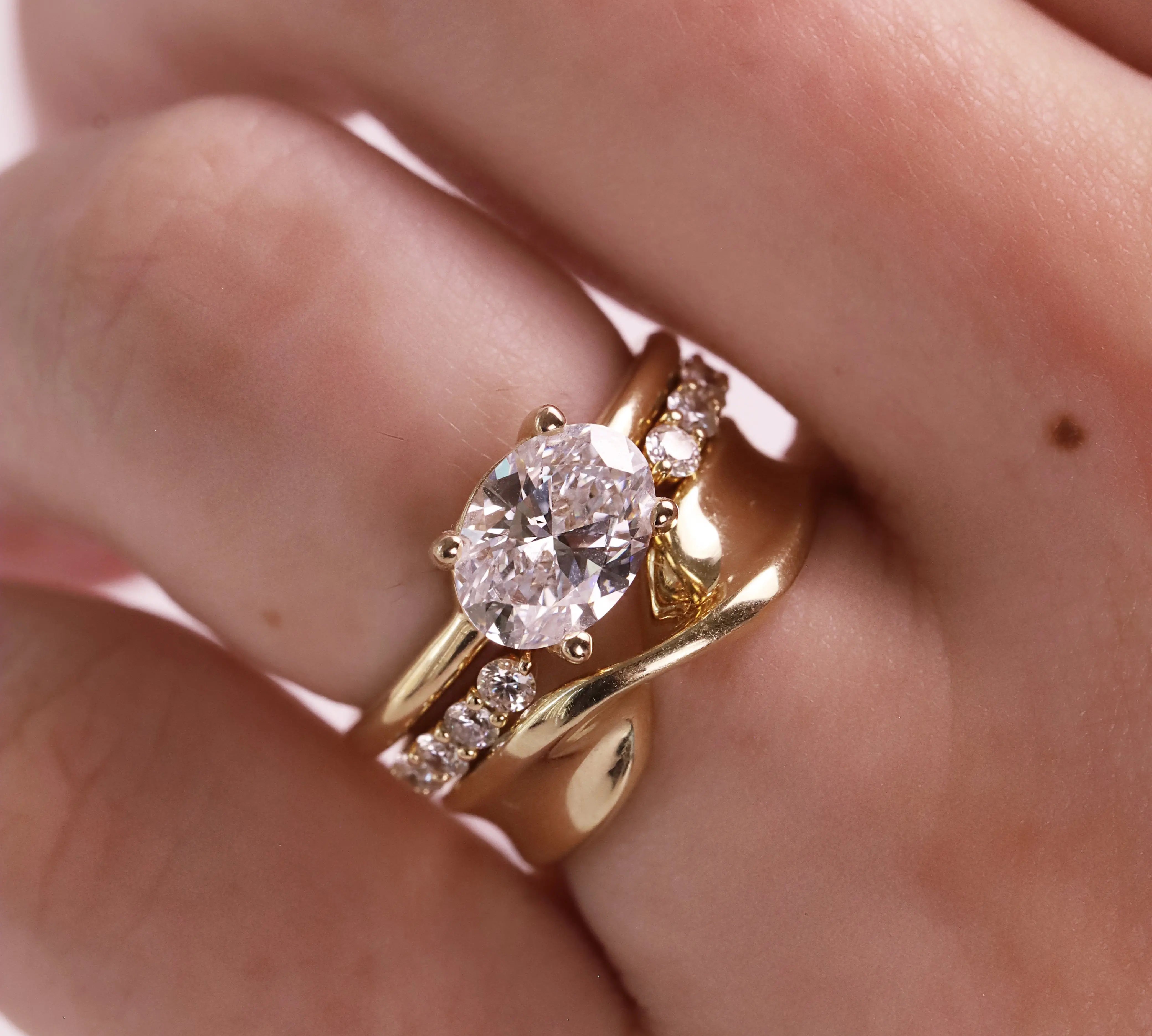 The Hazel Oval Solitaire Engagement Ring Marrow Fine