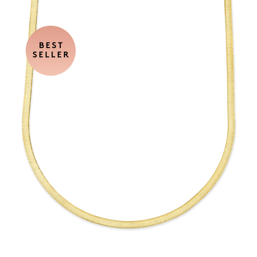 Herringbone Chain Necklace - Marrow Fine