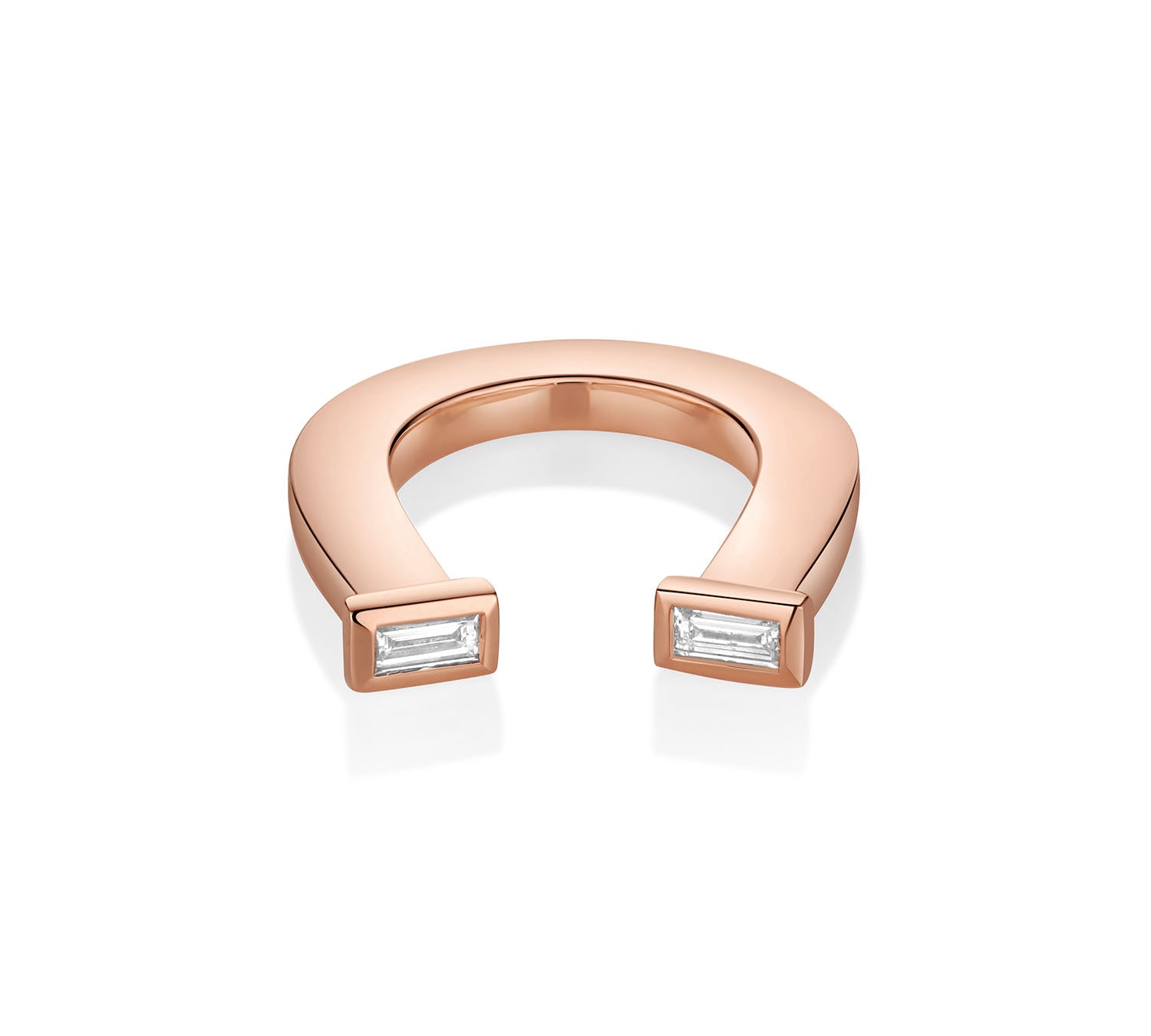 Lucky Horseshoe Ring [Rose Gold]