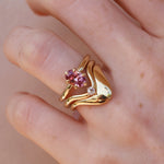 1.16ct Spinel Maeve Ring [Yellow Gold] with two stacking bands