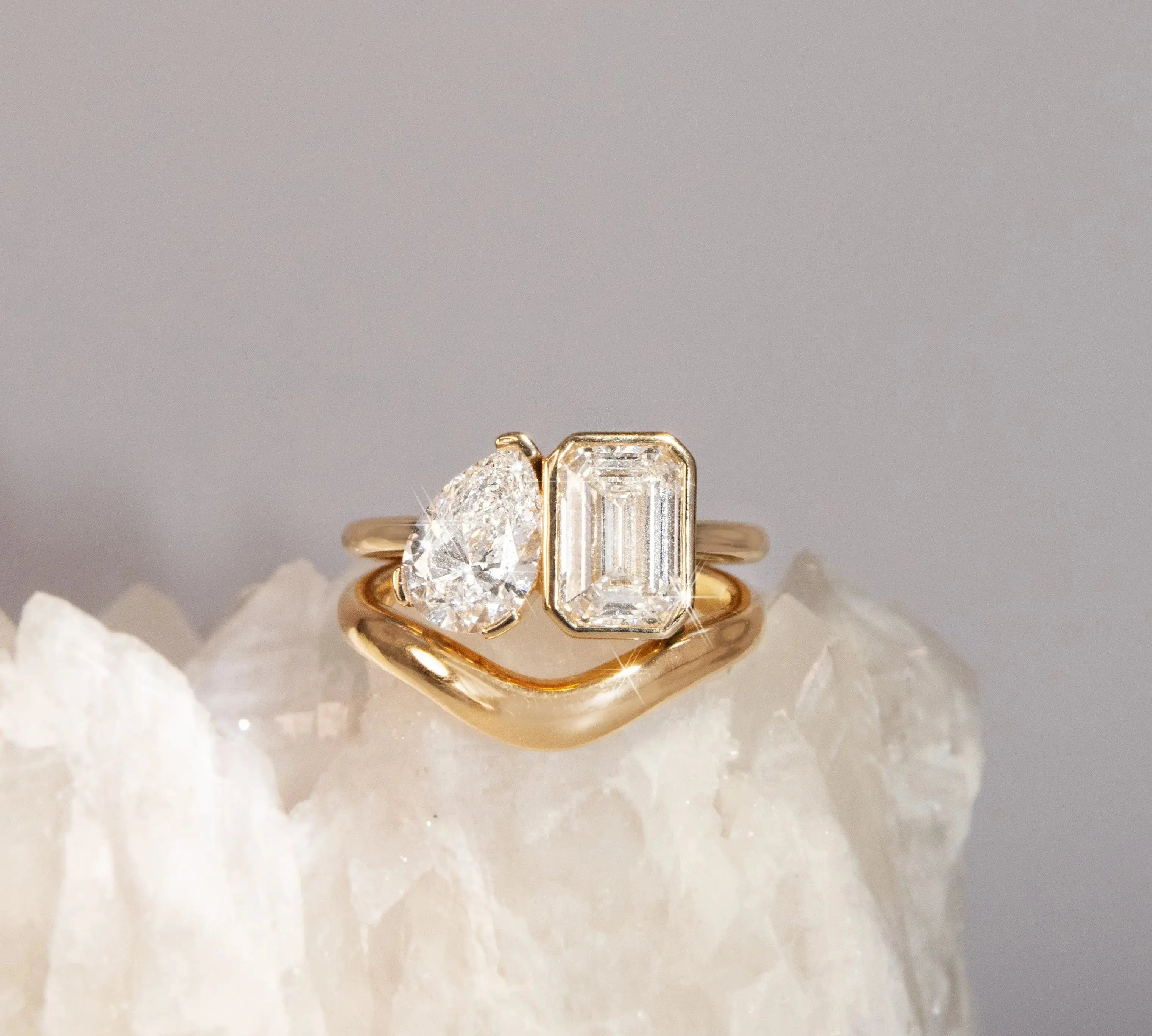 The Inez Toi et Moi Engagement Ring Marrow Fine