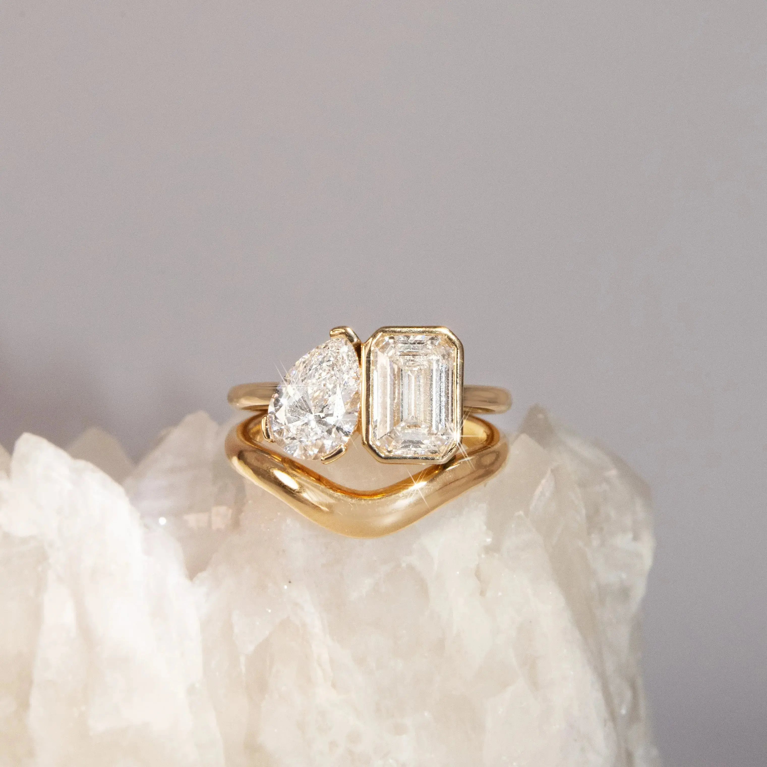 The Inez Toi et Moi Engagement Ring Marrow Fine