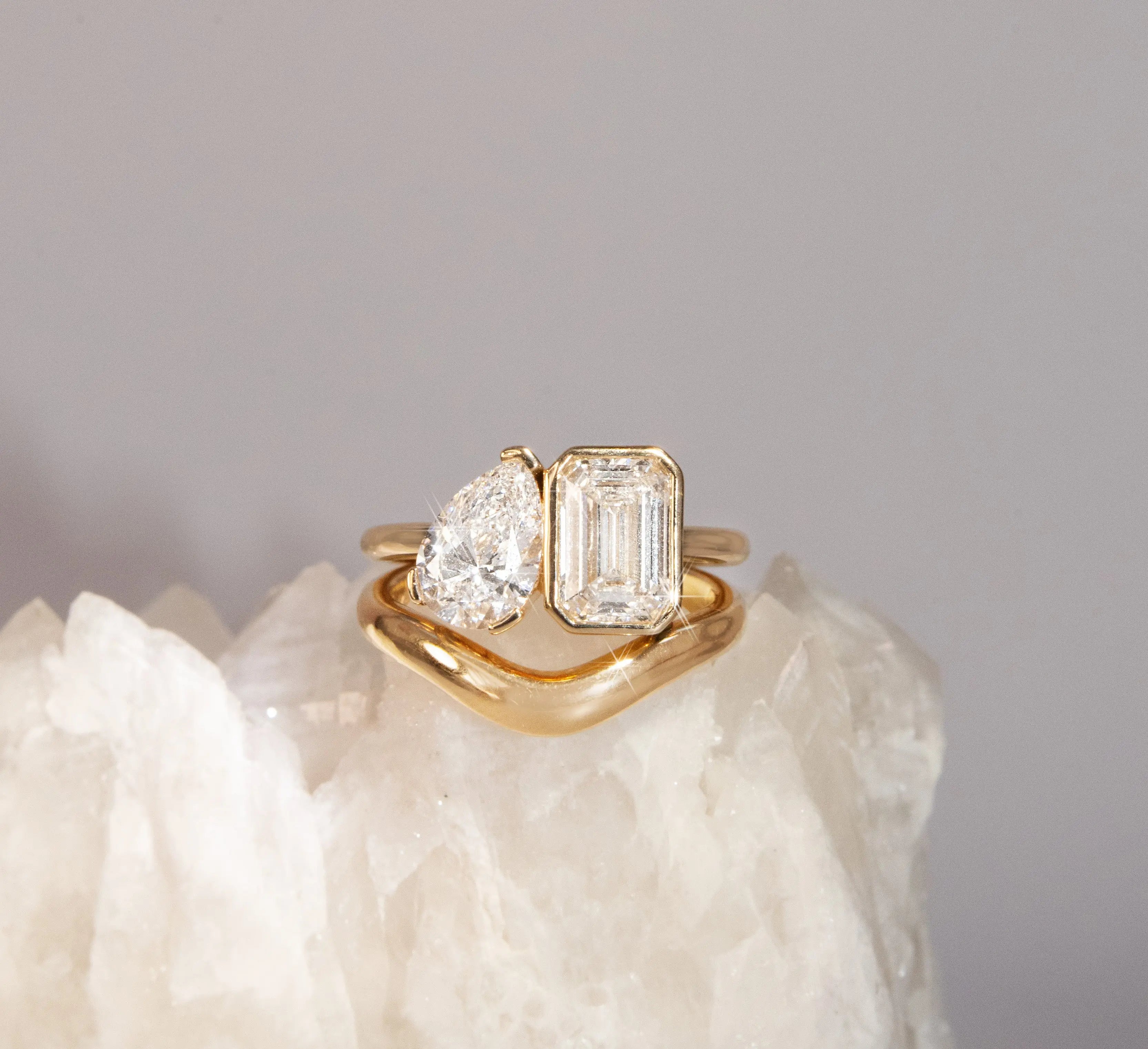 The Inez Toi et Moi Engagement Ring Marrow Fine