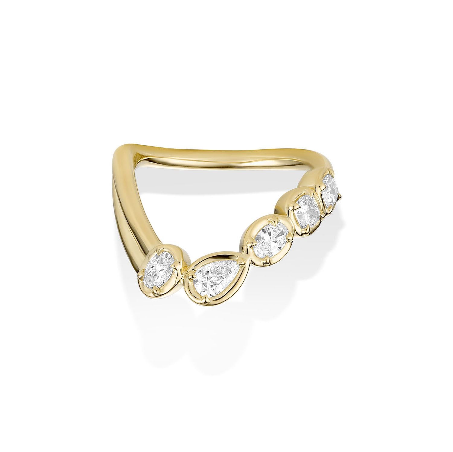 Simone Arch Band [Yellow Gold]
