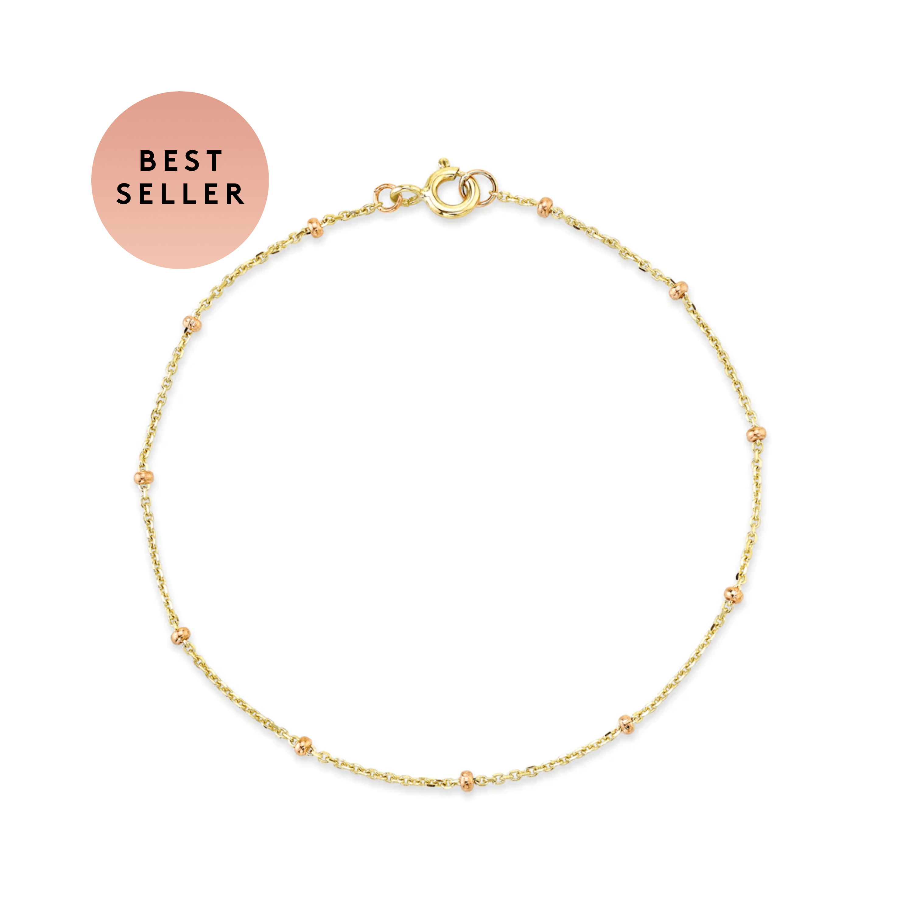 Gold bead chain online bracelet