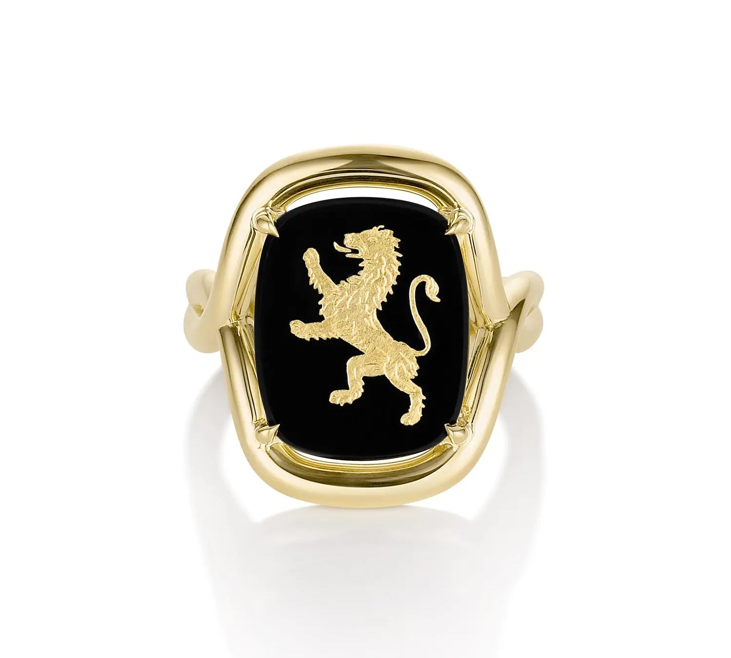 Black Onyx Lion Florence Ring Marrow Fine