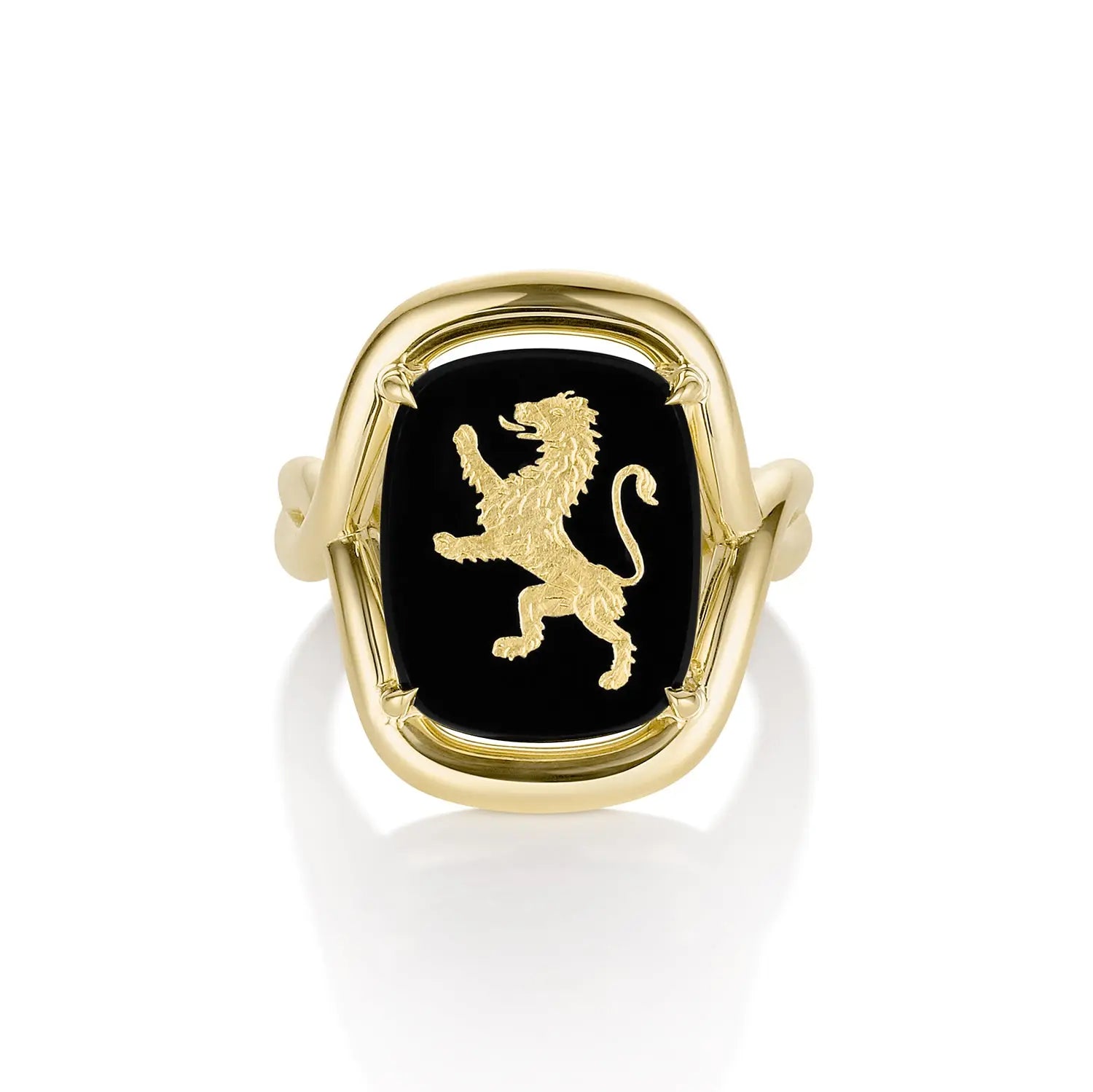 Black Onyx Lion Florence Ring Marrow Fine