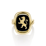 Black Onyx Lion Florence Ring Marrow Fine