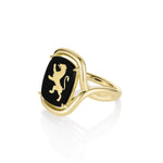 Black Onyx Lion Florence Ring Marrow Fine