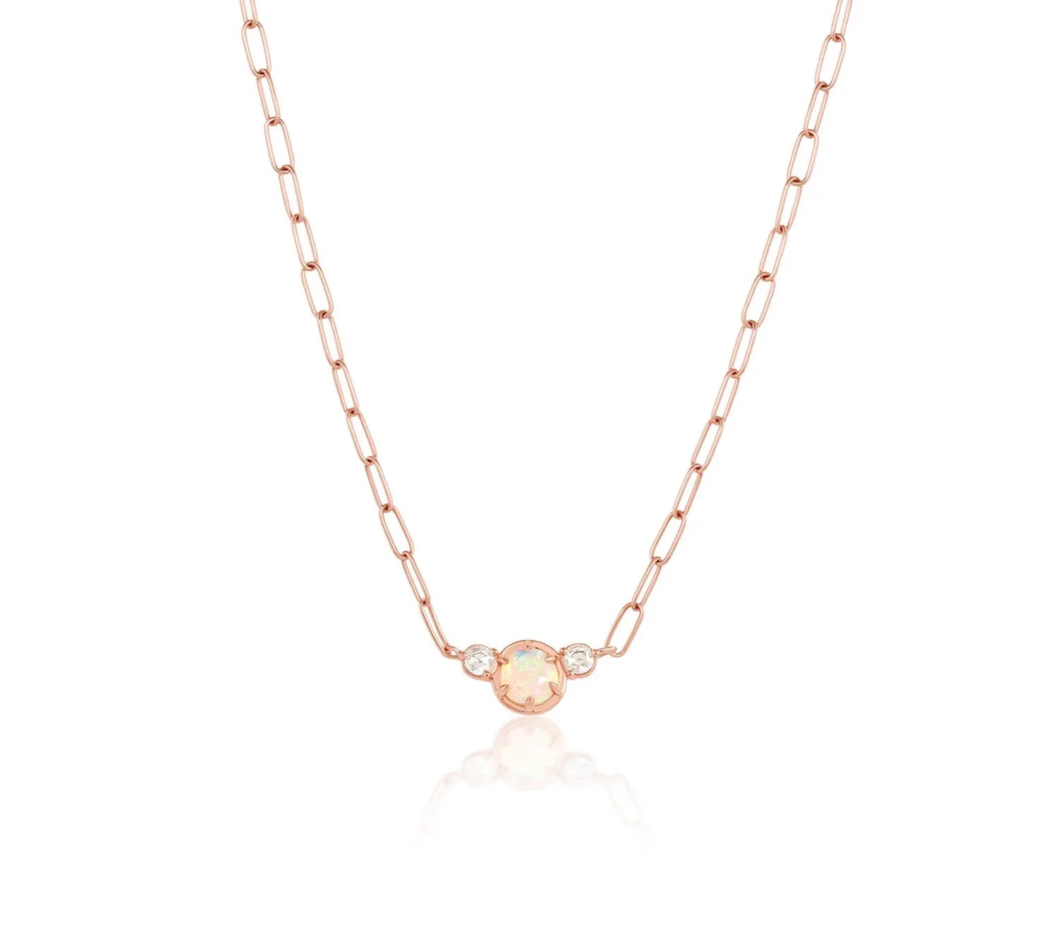 Juliette Opal Necklace [Rose Gold]