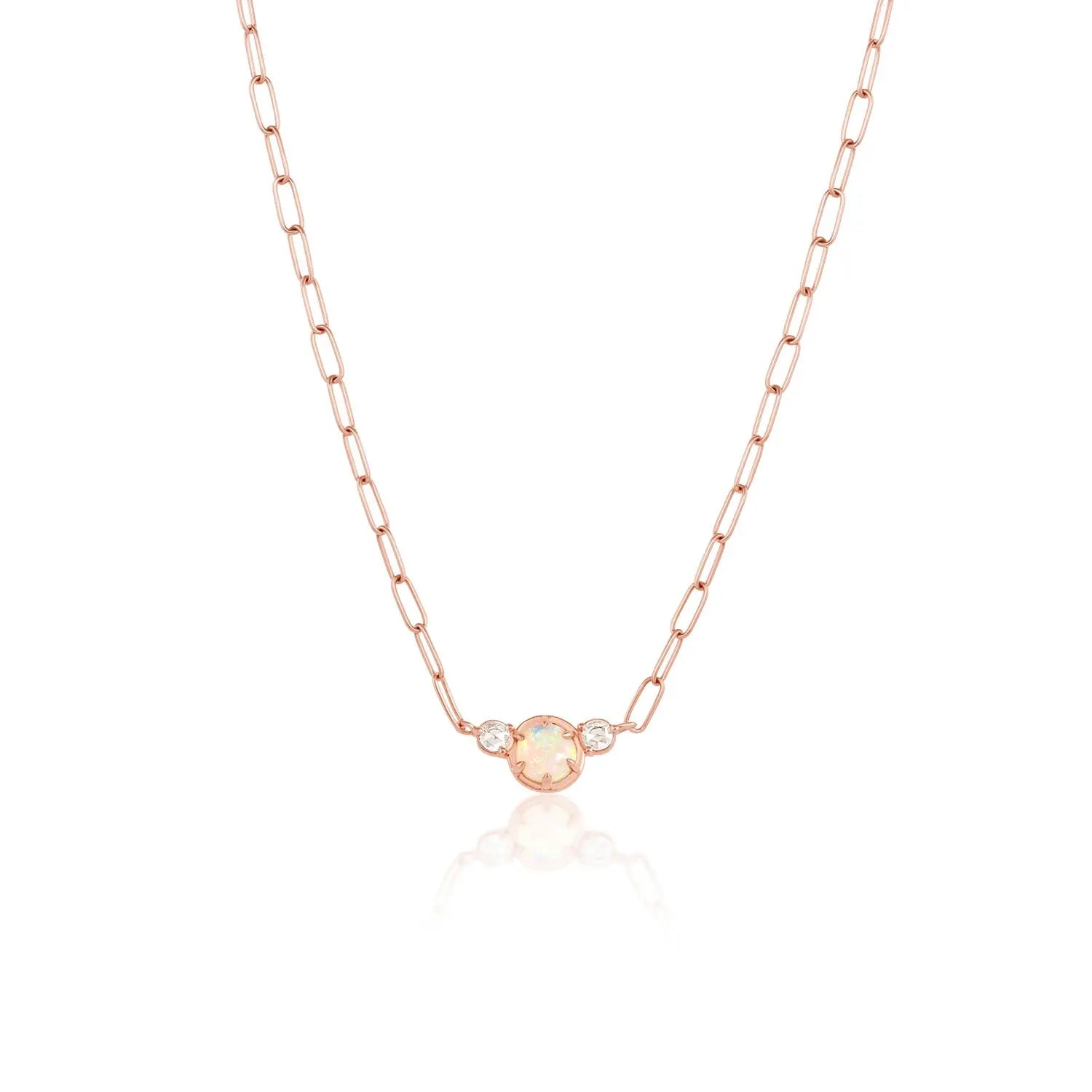 Juliette Opal Necklace [Rose Gold]