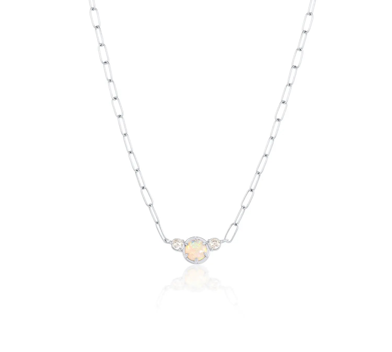 Juliette Opal Necklace [White Gold]