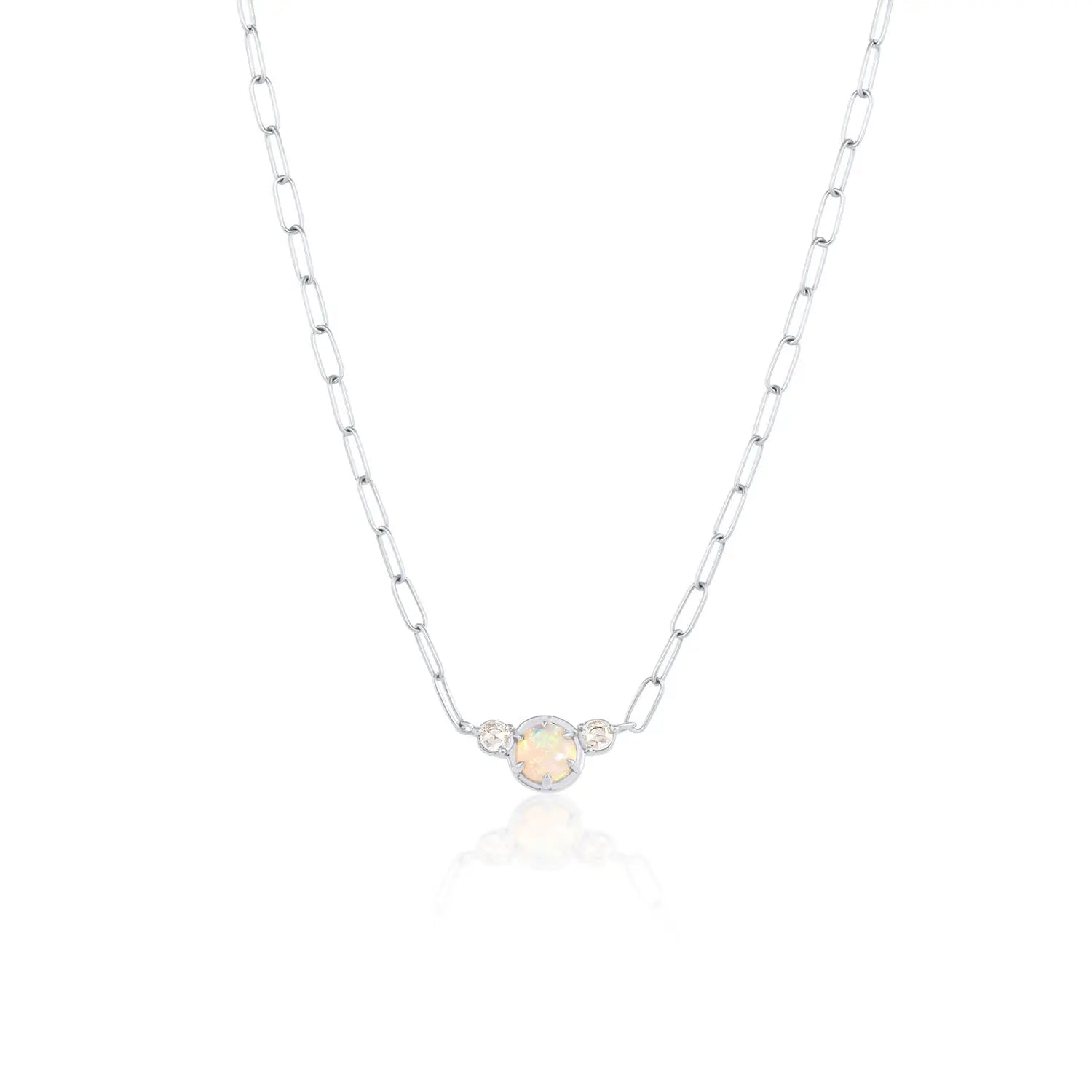 Juliette Opal Necklace [White Gold]