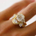 The Leonie Three Stone Engagement Ring Marrow Fine