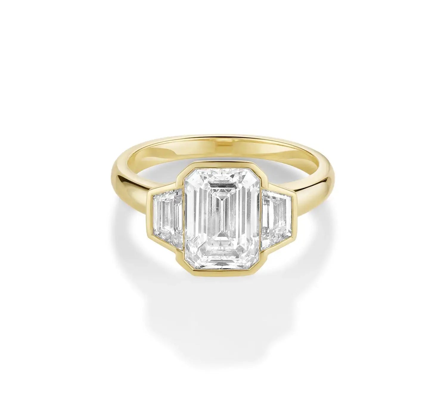 The Leonie Three Stone Engagement Ring Marrow Fine