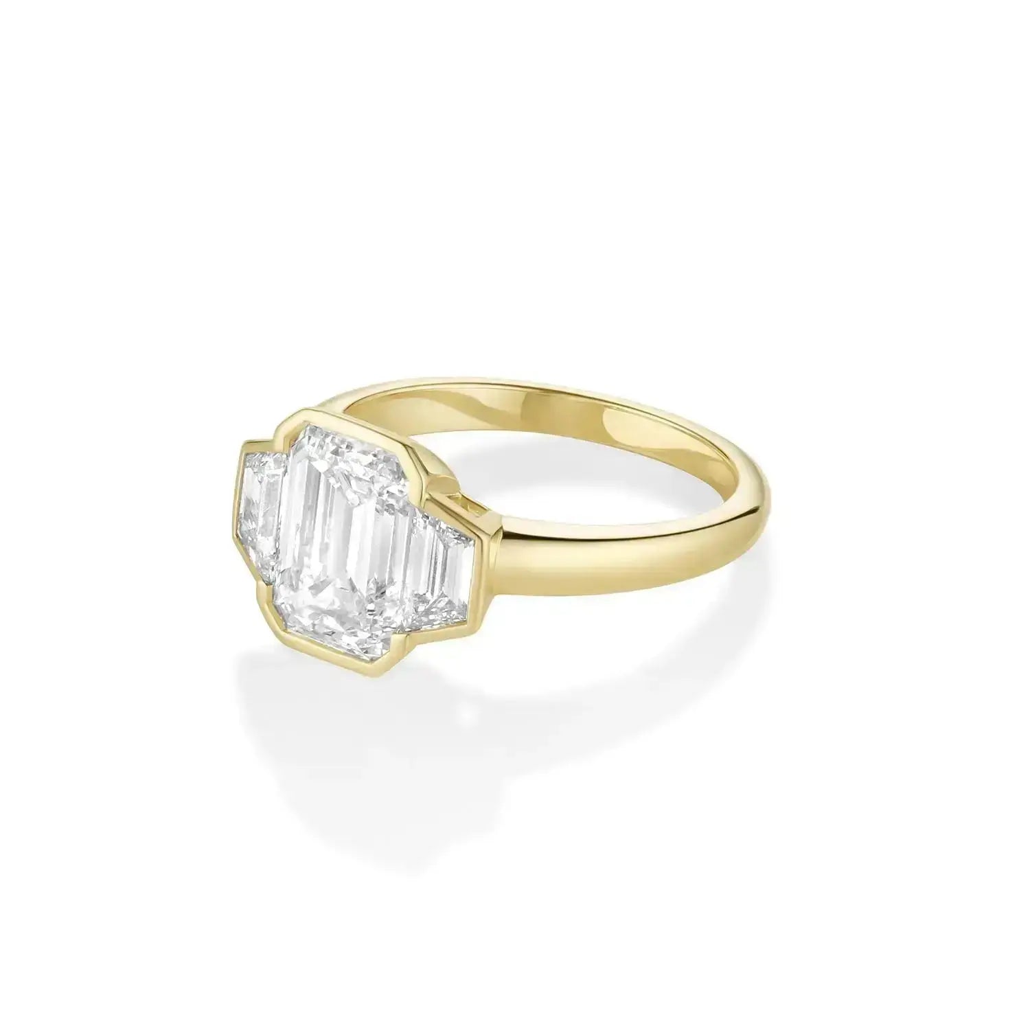 The Leonie Three Stone Engagement Ring Marrow Fine
