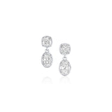 Lisse Dangle Earrings [White Gold]