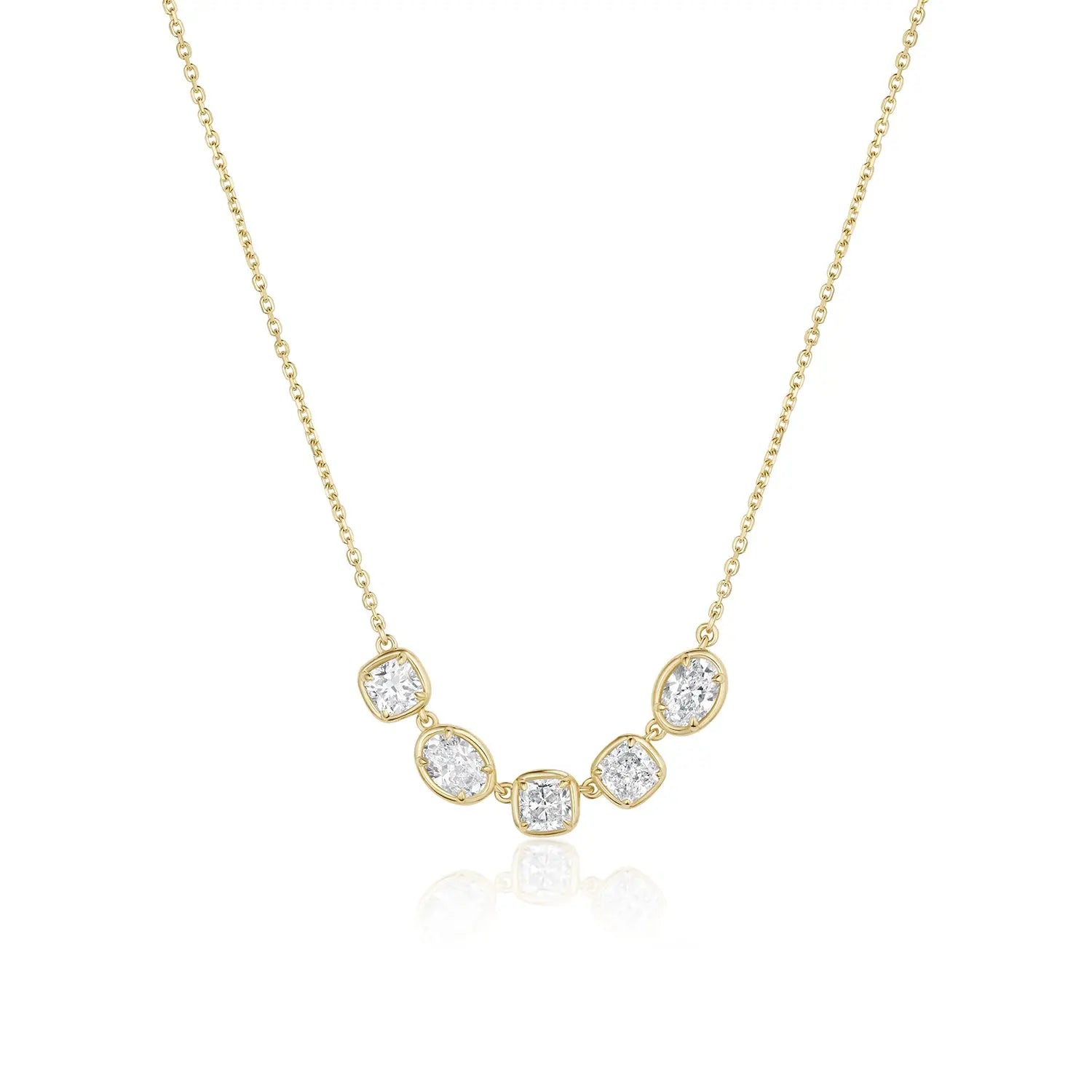 Lisse 5 Stone Diamond Necklace Marrow Fine