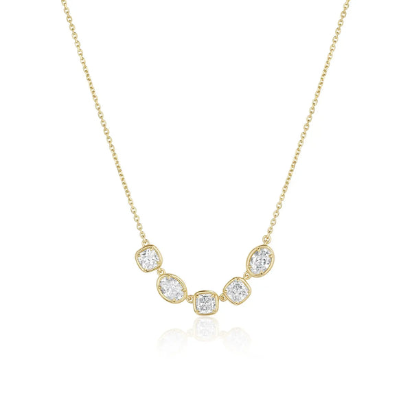Lisse Five Stone Diamond Necklace