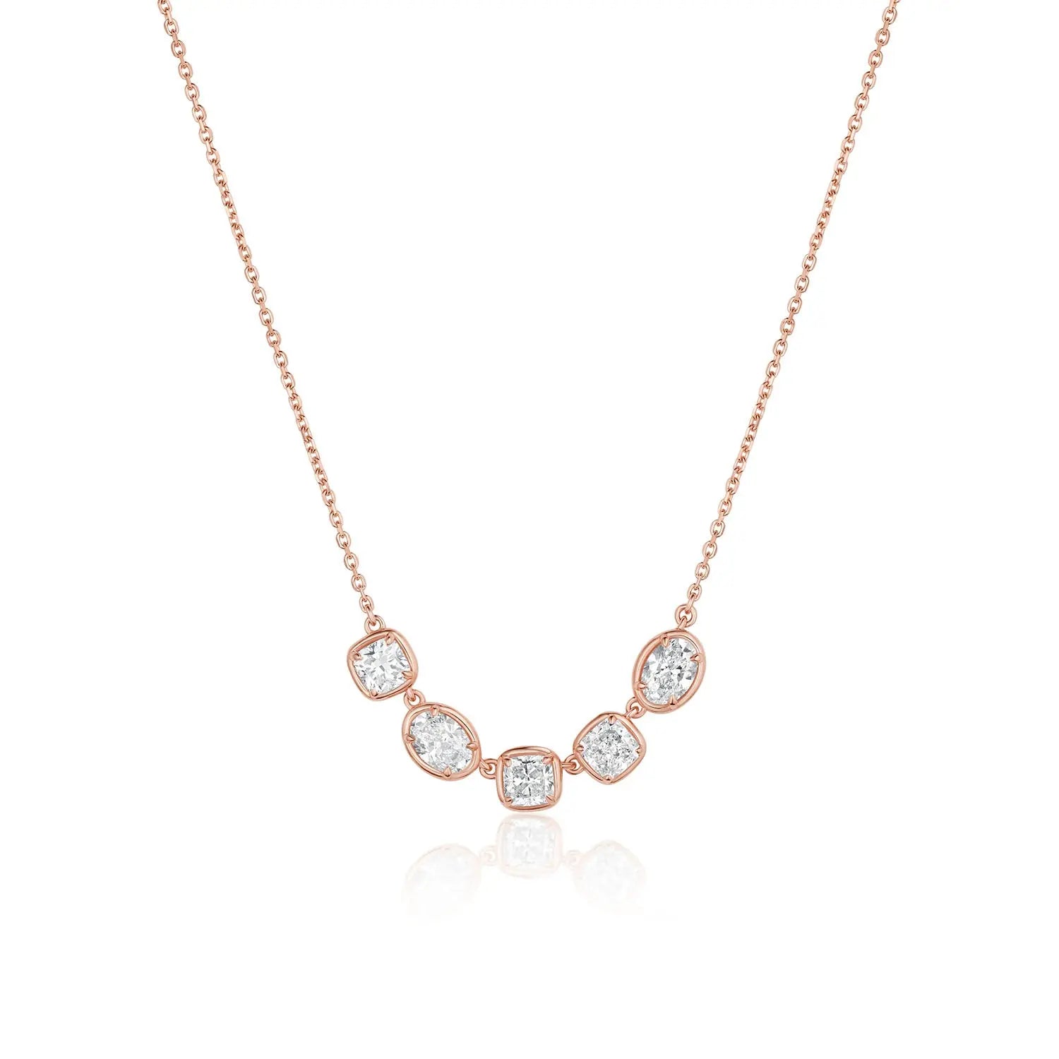 Lisse 5 Stone Diamond Necklace Marrow Fine