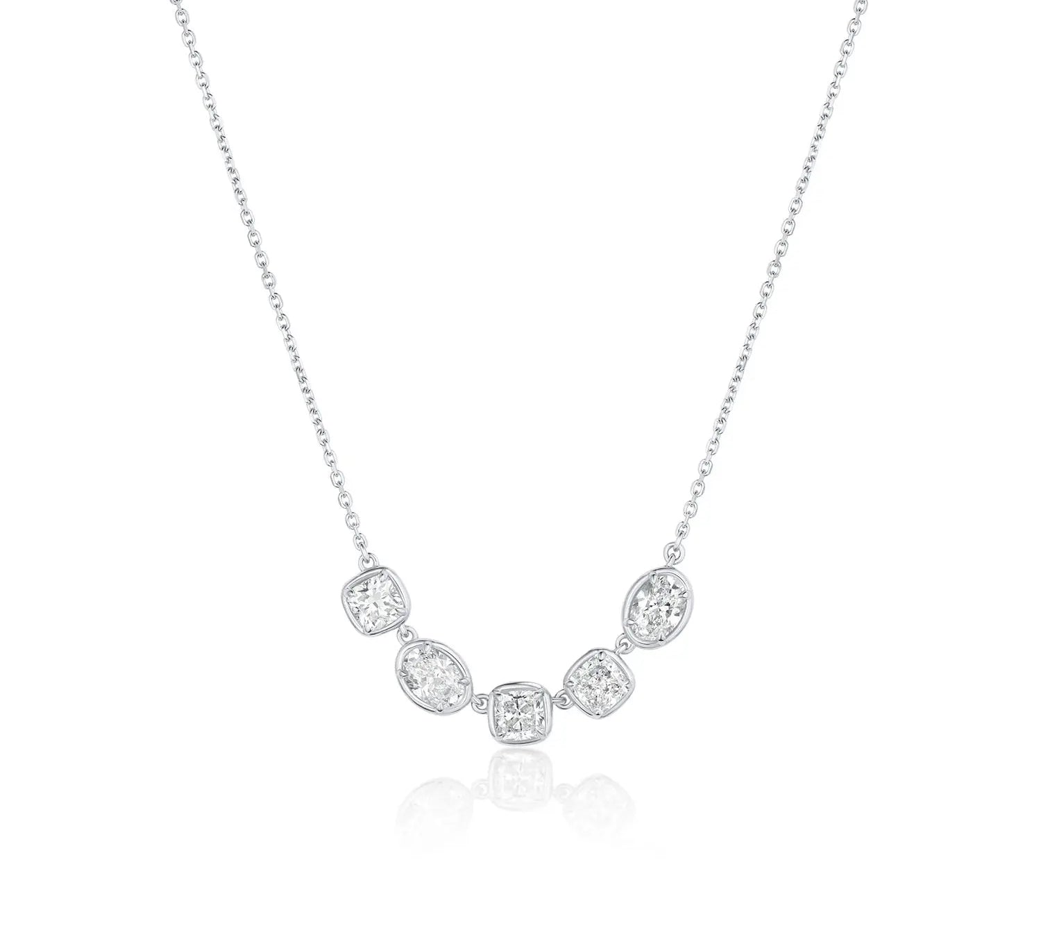 Lisse 5 Stone Diamond Necklace