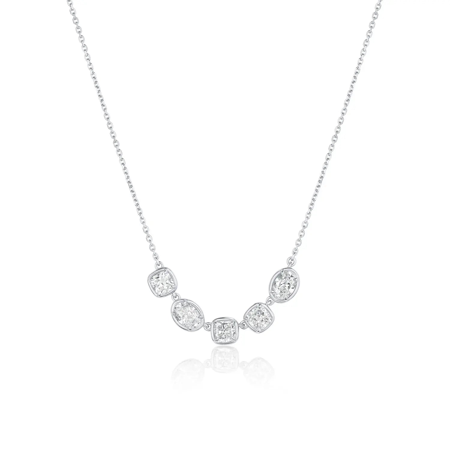 Lisse 5 Stone Diamond Necklace Marrow Fine