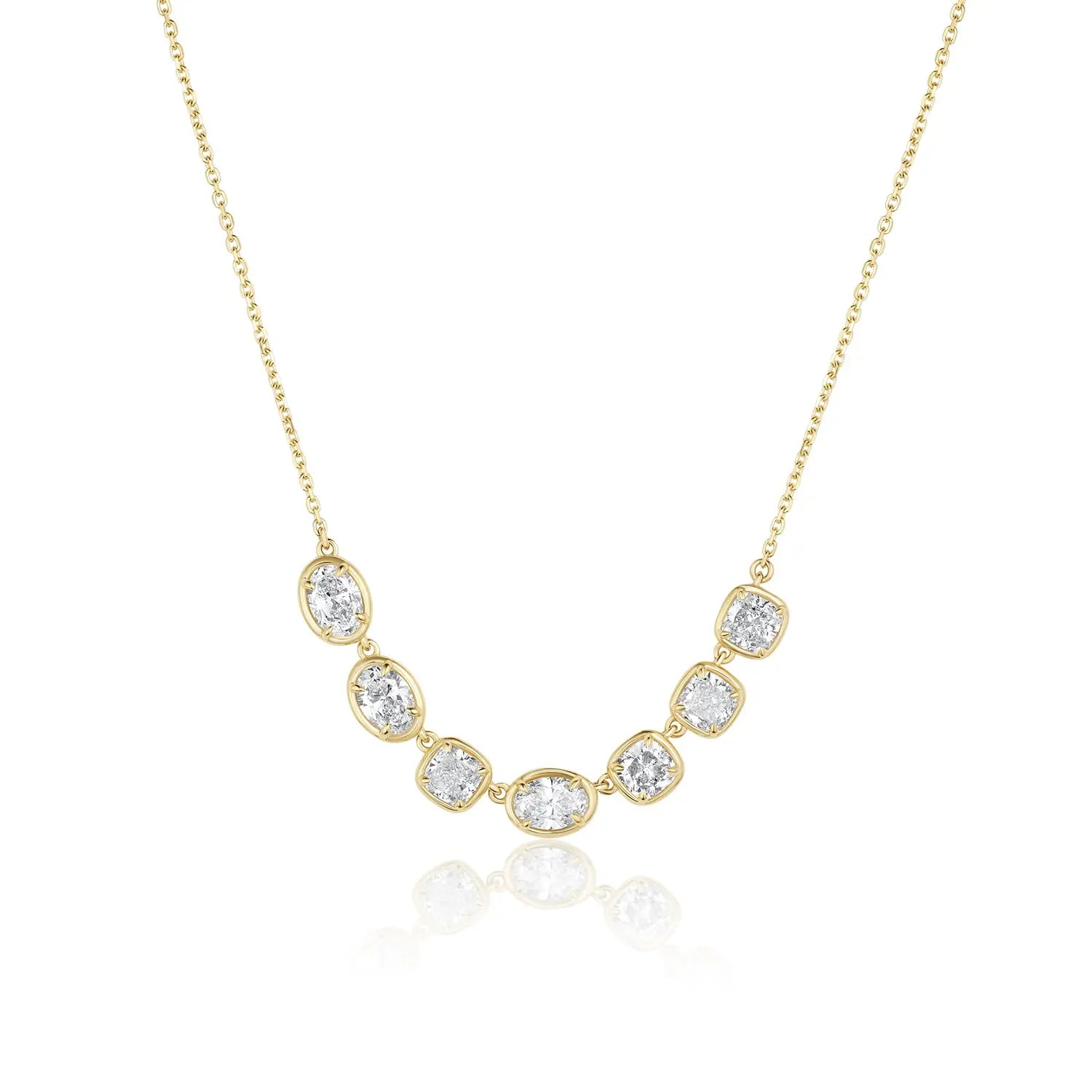 Lisse 7 Stone Diamond Necklace Marrow Fine
