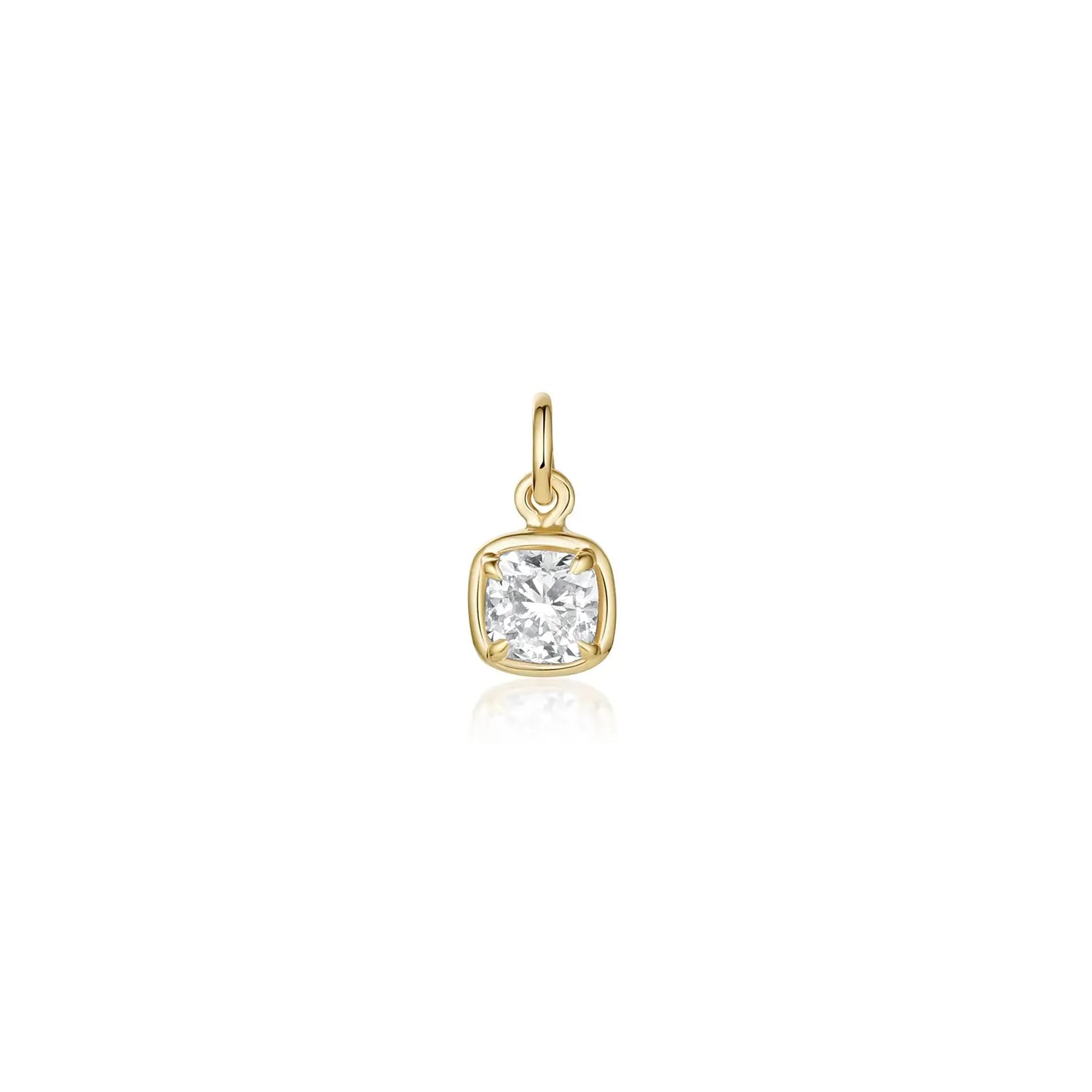 Lisse Diamond Cushion Charm Marrow Fine