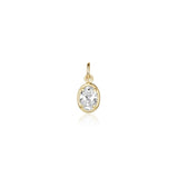 Lisse North-South Diamond Oval Charm Marrow Fine