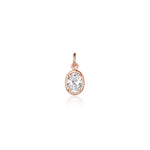 Lisse North-South Diamond Oval Charm Marrow Fine