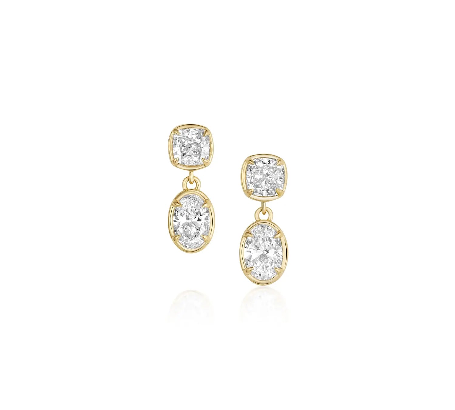 Lisse Dangle Earrings [Yellow Gold]