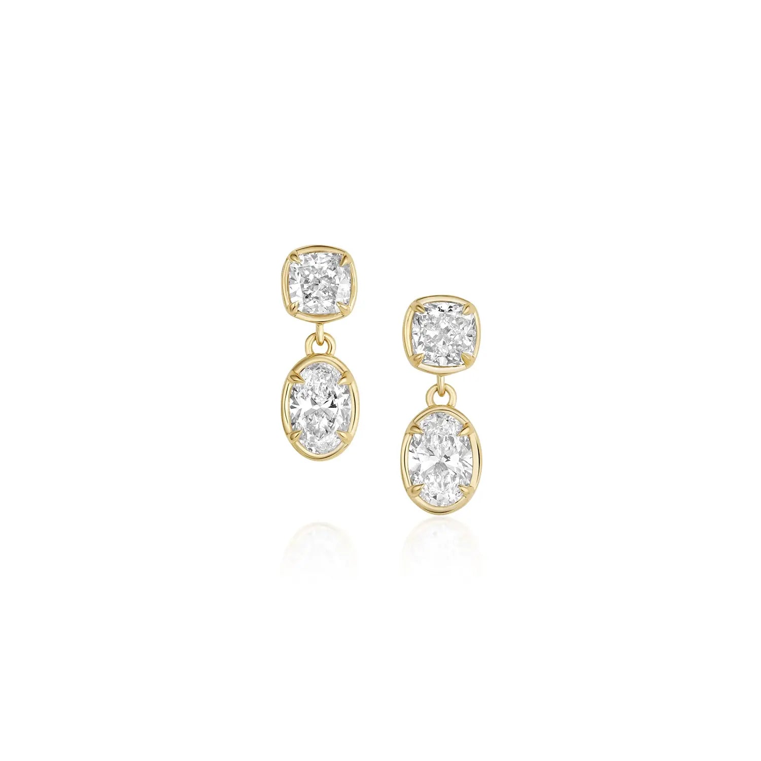 Lisse Dangle Earrings [Yellow Gold]