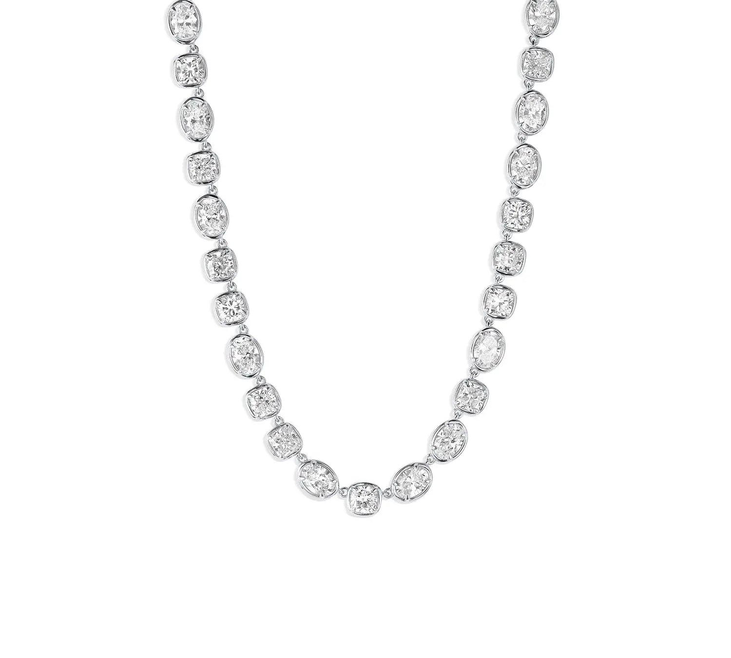 Lisse Tennis Necklace [White Gold]