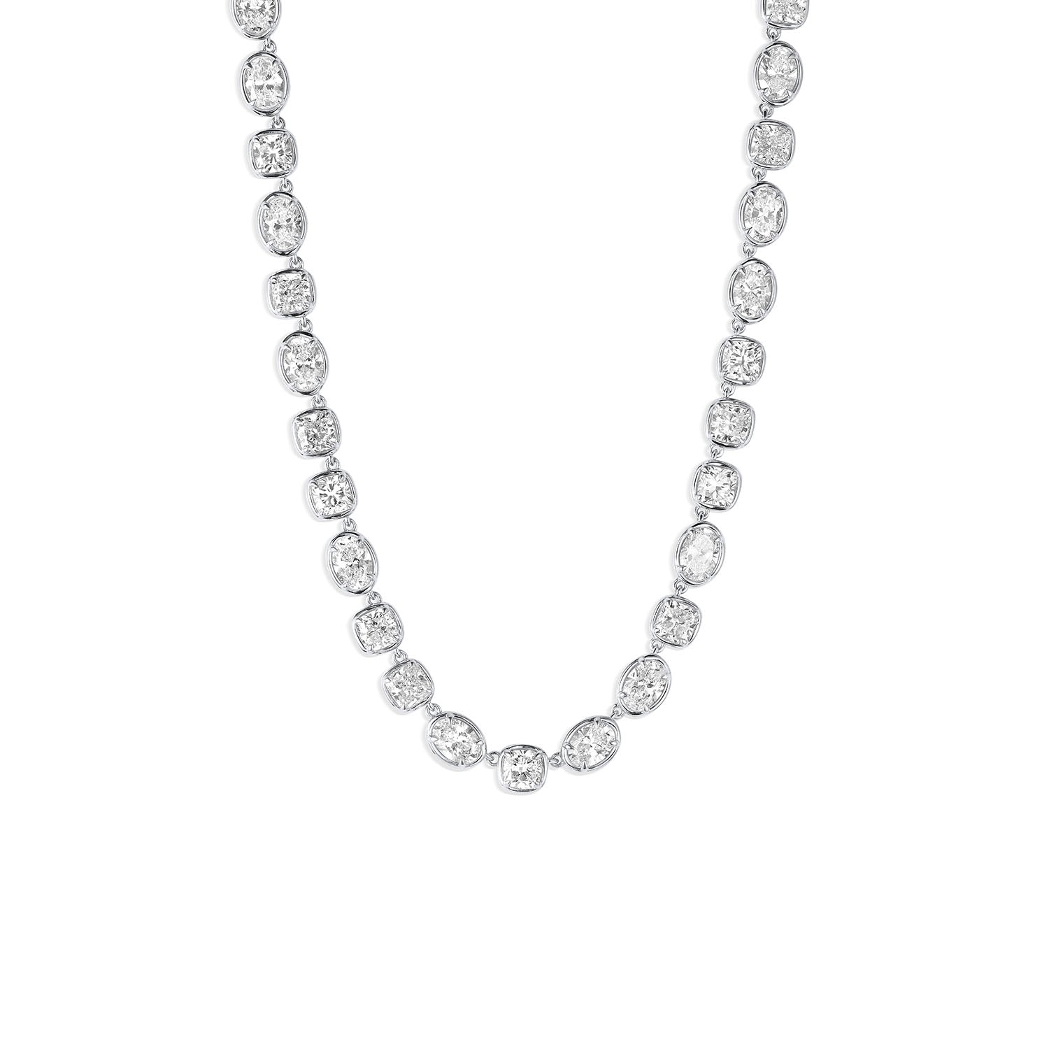 Lisse Tennis Necklace [White Gold]
