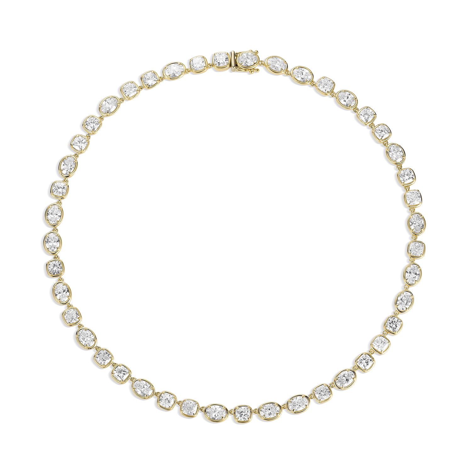 Lisse Tennis Necklace clasped