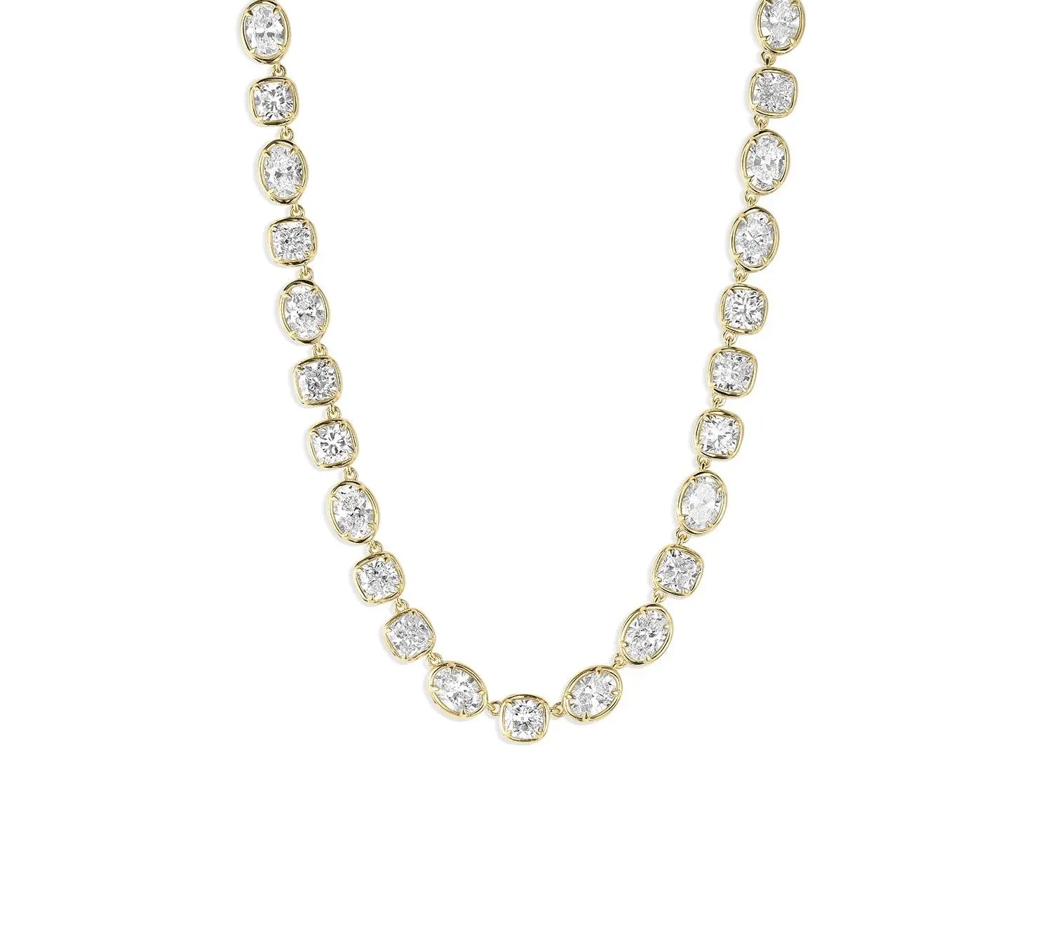 Lisse Tennis Necklace [Yellow Gold]