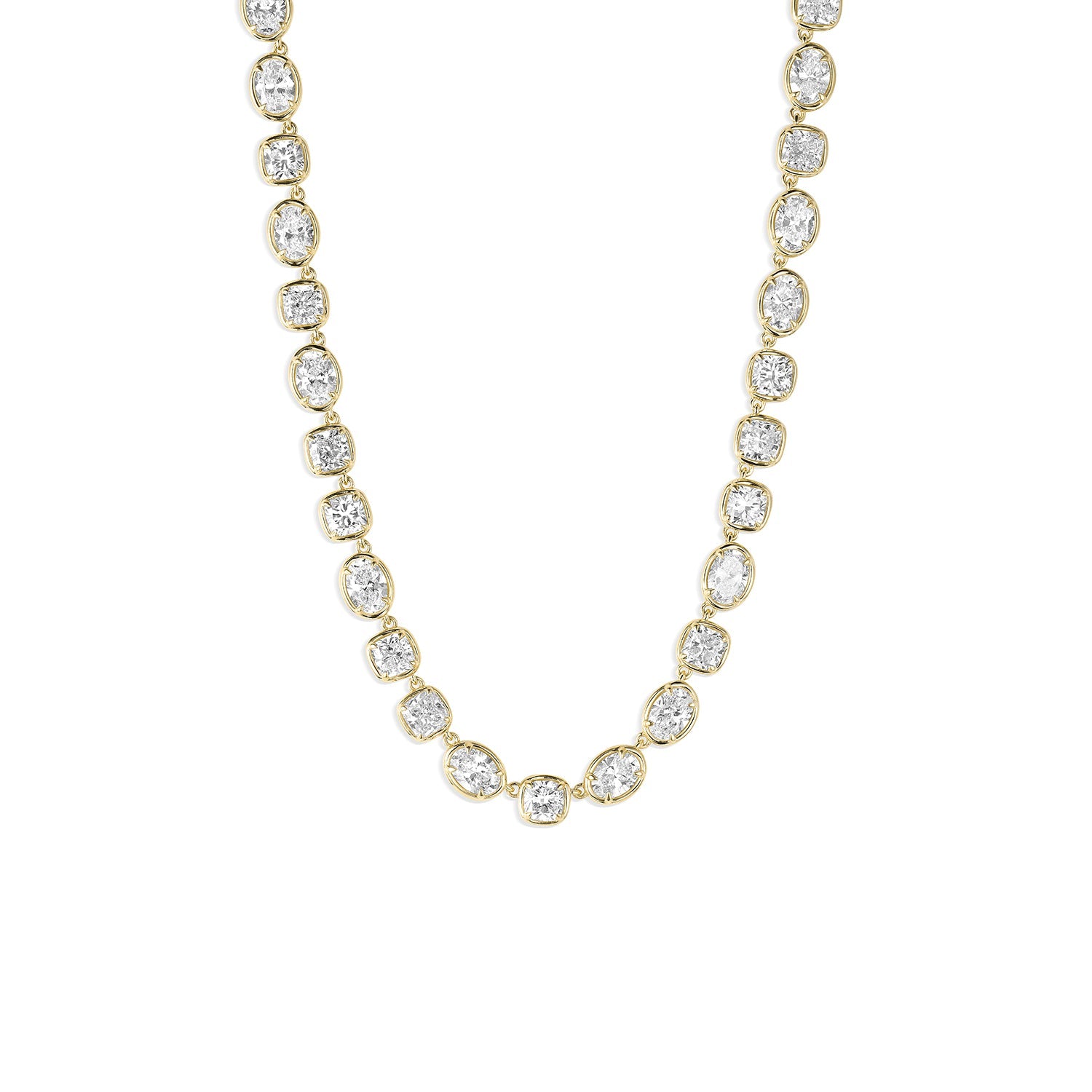 Lisse Tennis Necklace [Yellow Gold]