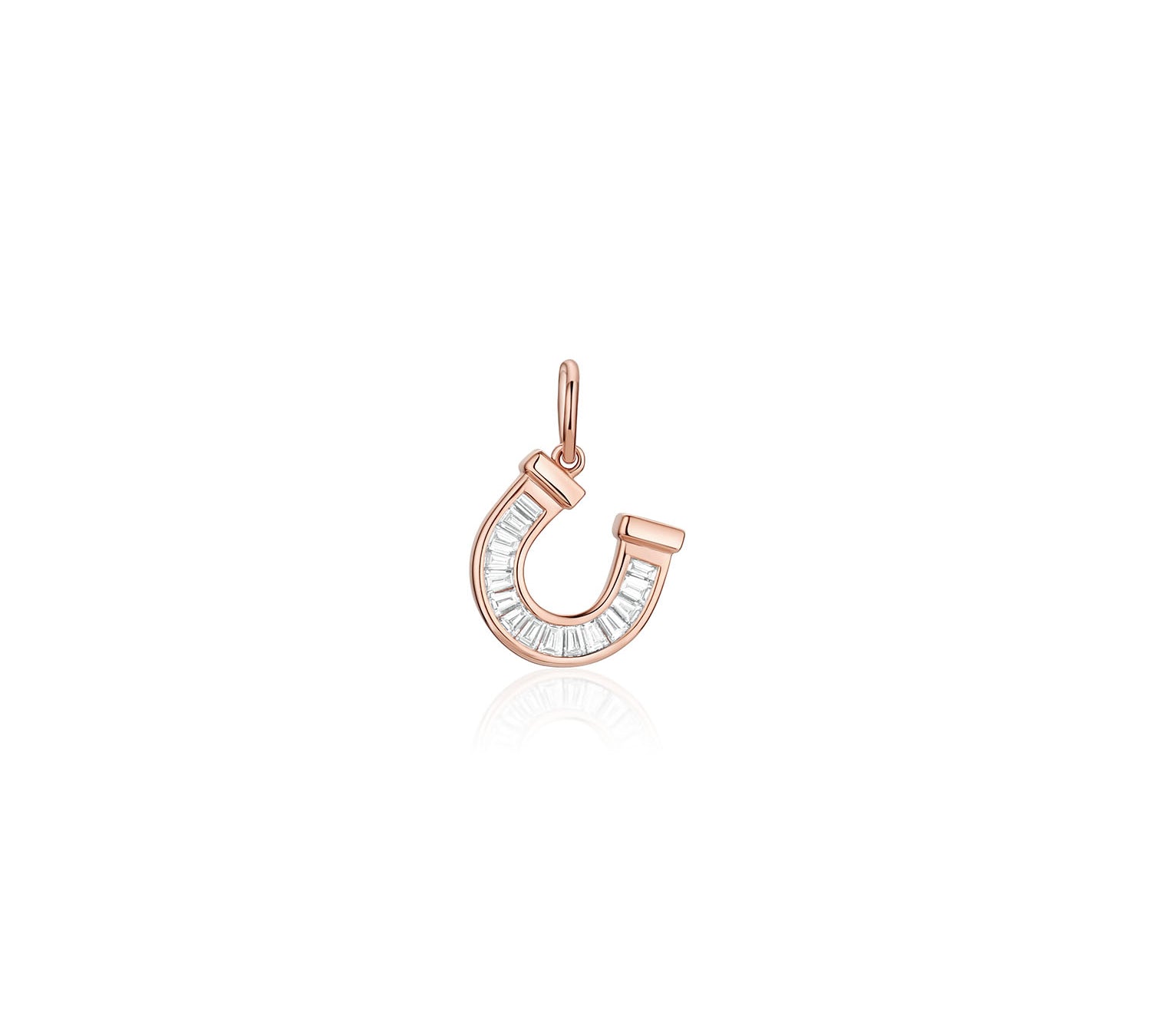Lucky Horseshoe Charm [Rose Gold]