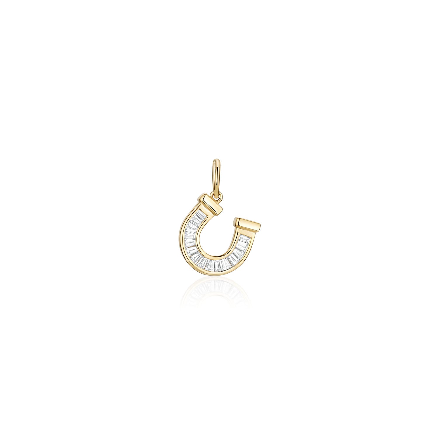Lucky Horseshoe Charm [Yellow Gold]