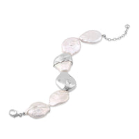 Gold-Dipped Baroque Pearl Bracelet