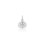 Lisse East-West Diamond Oval Charm Marrow Fine