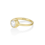 1.00ct Bezel Set White Diamond Hex Ring Marrow Fine