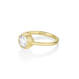 1.00ct Bezel Set White Diamond Hex Ring Marrow Fine