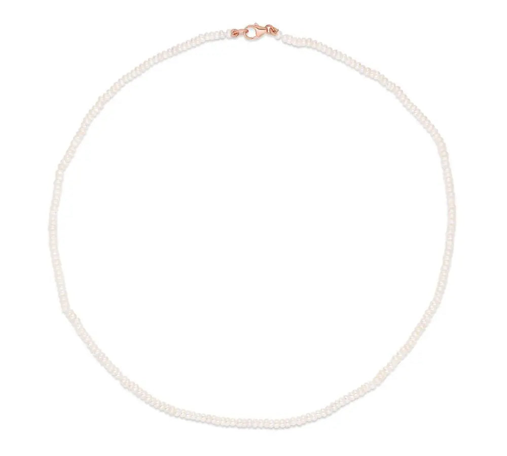 Barely There Pearl Choker [Rose Gold]