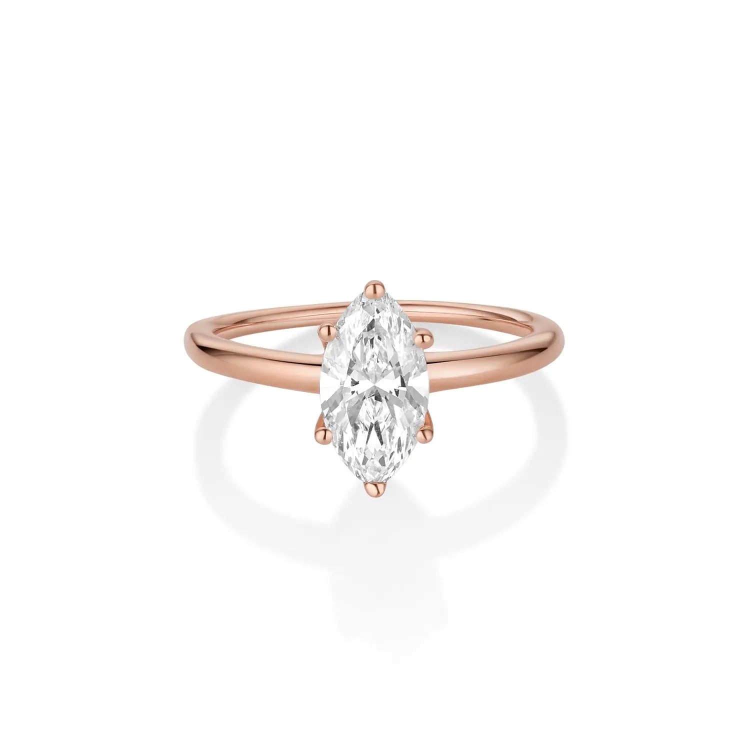 The Maeve Marquise Engagement Ring [Rose Gold]